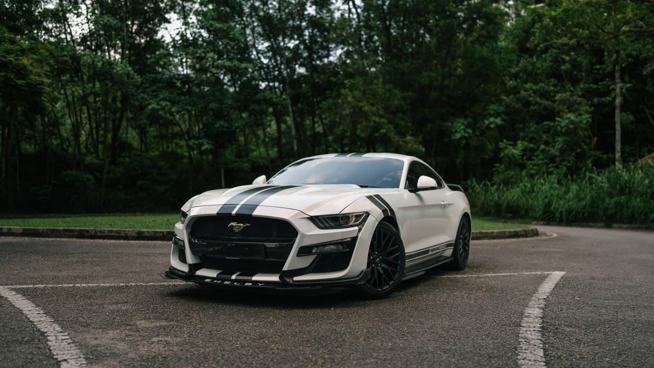 2022 Ford Mustang 2.3 EcoBoost available for door-to-door car rental delivery in Kuala Lumpur
